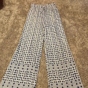 Wide leg flowy pants